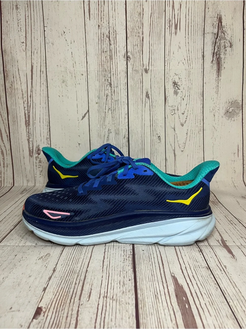 Hoka One One Clifton 9 Women's Size 9B Bellwether Blue Running Shoes